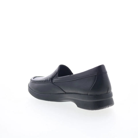 Clarks Ellowyn Lux 26180857 Womens Black Leather Loafer Flats Shoes