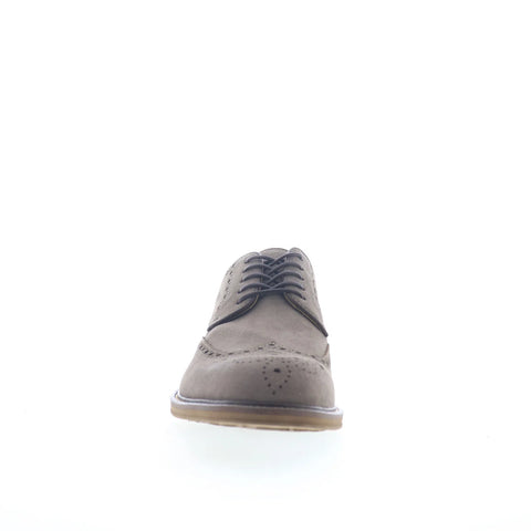 Steve Madden Elmsford Mens Gray Oxfords & Lace Ups Wingtip & Brogue Shoes