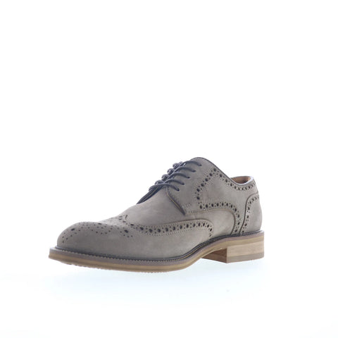 Steve Madden Elmsford Mens Gray Oxfords & Lace Ups Wingtip & Brogue Shoes