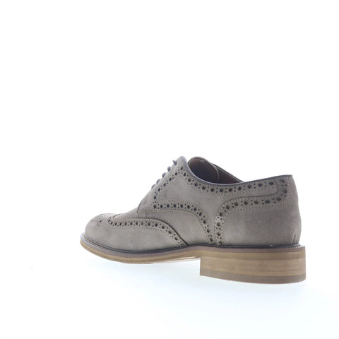 Steve Madden Elmsford Mens Gray Oxfords & Lace Ups Wingtip & Brogue Shoes