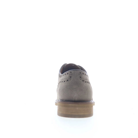 Steve Madden Elmsford Mens Gray Oxfords & Lace Ups Wingtip & Brogue Shoes