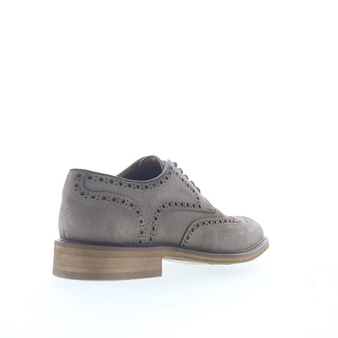 Steve Madden Elmsford Mens Gray Oxfords & Lace Ups Wingtip & Brogue Shoes