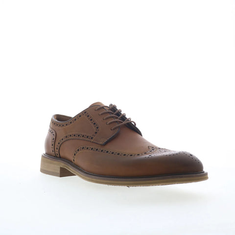 Steve Madden Elmsford Mens Brown Oxfords & Lace Ups Wingtip & Brogue Shoes