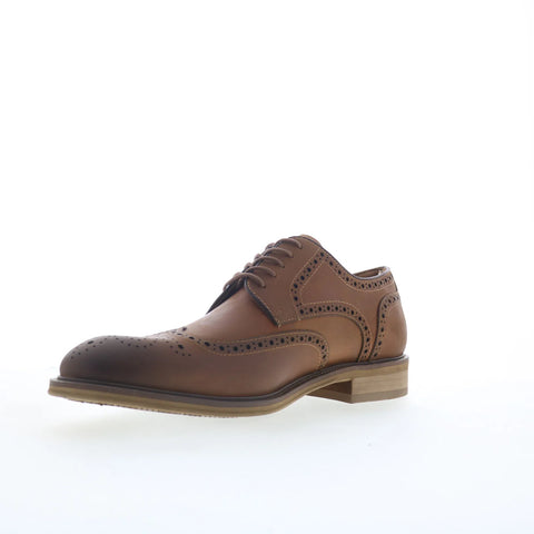 Steve Madden Elmsford Mens Brown Oxfords & Lace Ups Wingtip & Brogue Shoes