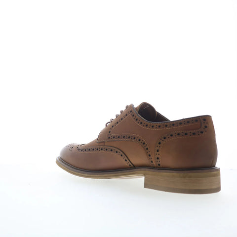 Steve Madden Elmsford Mens Brown Oxfords & Lace Ups Wingtip & Brogue Shoes