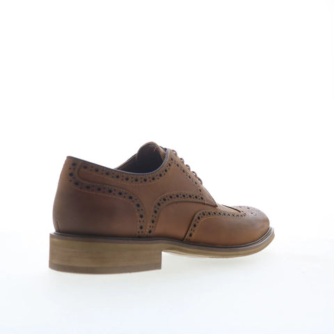 Steve Madden Elmsford Mens Brown Oxfords & Lace Ups Wingtip & Brogue Shoes