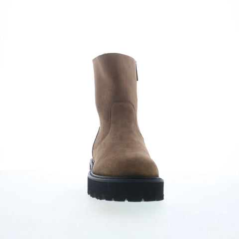 Aquatalia Eloise TW5ELOO1 Womens Brown Suede Zipper Ankle & Booties Boots