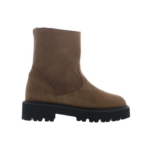 Aquatalia Eloise TW5ELOO1 Womens Brown Suede Zipper Ankle & Booties Boots