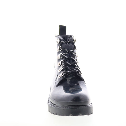 Calvin Klein Eloy KCELOY Womens Black Synthetic Lace Up Casual Dress Boots