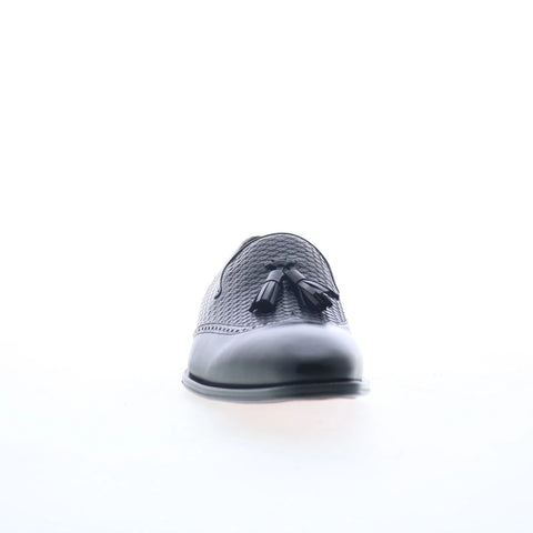 Mezlan Embossed Calf Tassel Mens Black Loafers & Slip Ons Casual Shoes