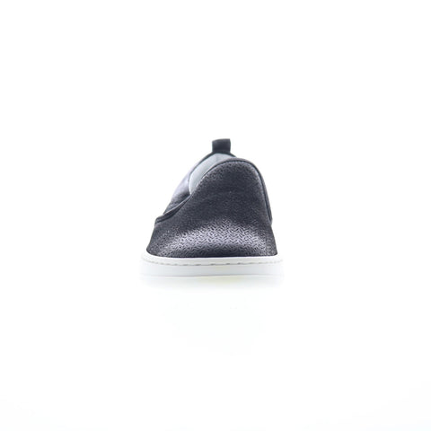Miz Mooz Emersen Womens Black Leather Slip On Lifestyle Sneakers Shoes