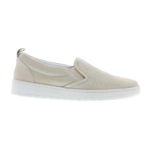 Miz Mooz Emersen Womens Gray Leather Slip On Lifestyle Sneakers Shoes