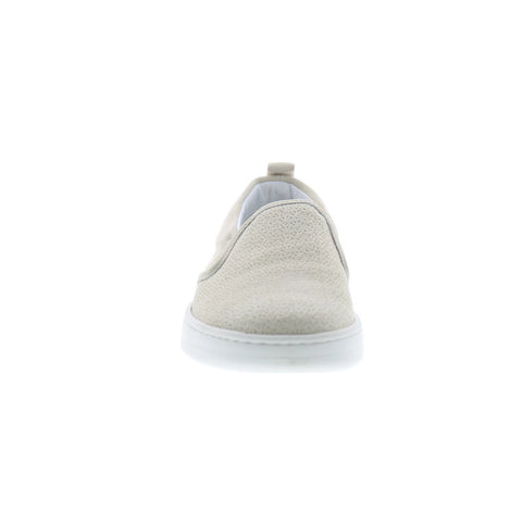 Miz Mooz Emersen Womens Gray Leather Slip On Lifestyle Sneakers Shoes