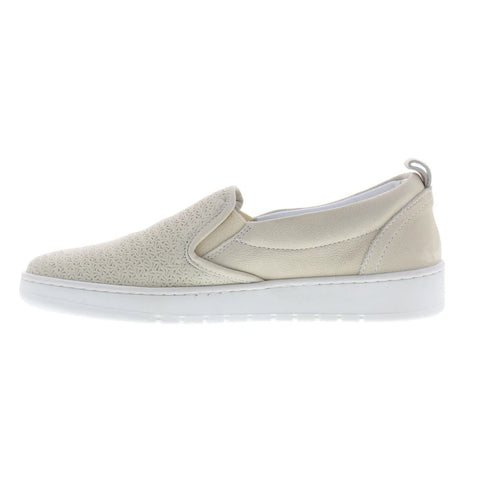 Miz Mooz Emersen Womens Gray Leather Slip On Lifestyle Sneakers Shoes