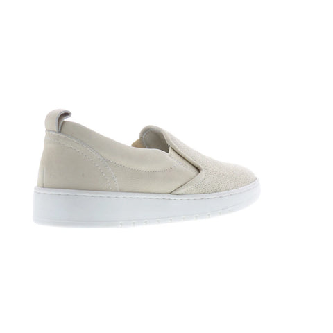 Miz Mooz Emersen Womens Gray Leather Slip On Lifestyle Sneakers Shoes