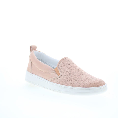 Miz Mooz Emersen Womens Pink Leather Slip On Lifestyle Sneakers Shoes
