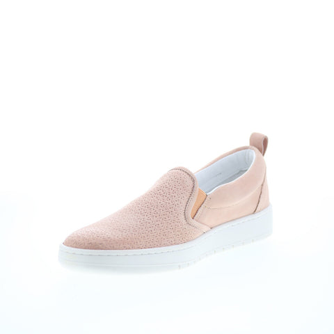 Miz Mooz Emersen Womens Pink Leather Slip On Lifestyle Sneakers Shoes