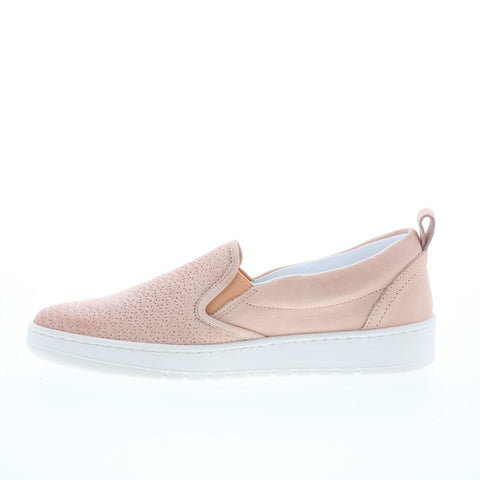 Miz Mooz Emersen Womens Pink Leather Slip On Lifestyle Sneakers Shoes