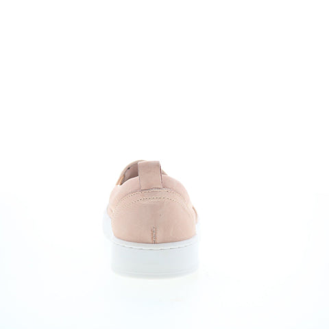 Miz Mooz Emersen Womens Pink Leather Slip On Lifestyle Sneakers Shoes