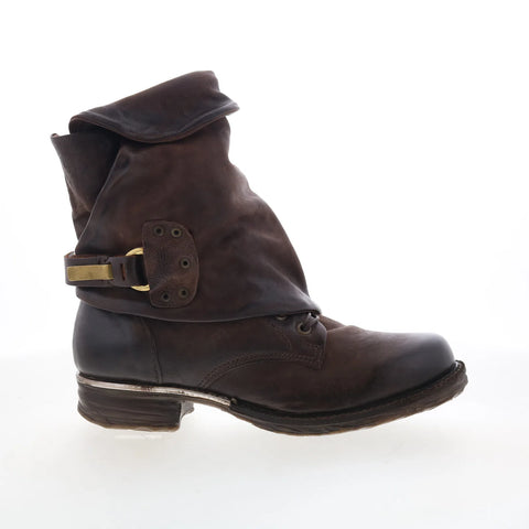 A.S. 98 Emerson Womens Brown Leather Zipper Casual Dress Boots
