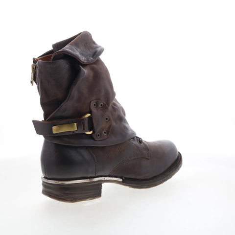A.S. 98 Emerson Womens Brown Leather Zipper Casual Dress Boots