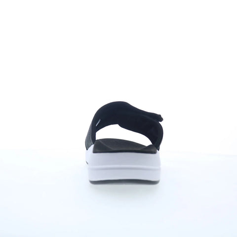 Propet Emerson MSV021P Mens Black Extra Wide 3E Leather Slides Sandals Shoes