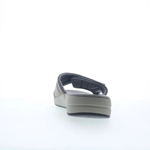 Propet Emerson MSV021P Mens Gray Nubuck Strap Slides Sandals Shoes