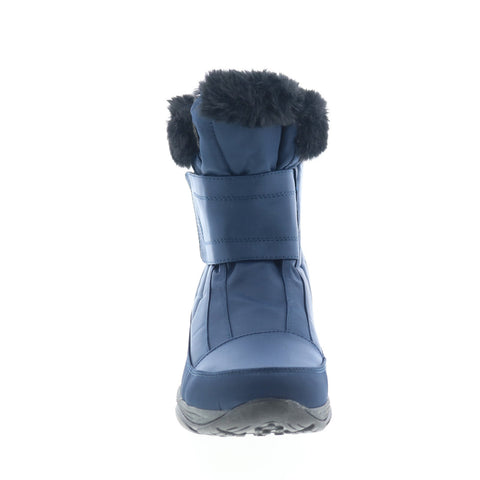 Easy Spirit Eminee 2 SEEMINEE2 Womens Blue Wide Canvas Casual Dress Boots
