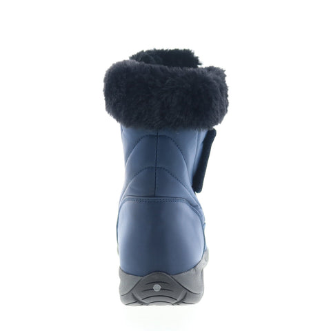 Easy Spirit Eminee 2 SEEMINEE2 Womens Blue Wide Canvas Casual Dress Boots