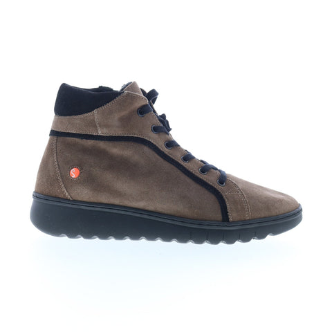 Softinos Emma EMMA707SOF-005 Womens Brown Suede Lifestyle Sneakers Shoes