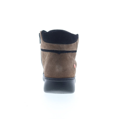 Softinos Emma EMMA707SOF-005 Womens Brown Suede Lifestyle Sneakers Shoes