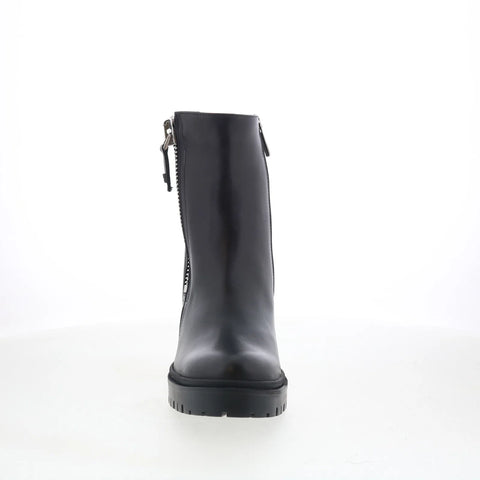 Aquatalia Emma TW5EMMA0 Womens Black Leather Zipper Ankle & Booties Boots
