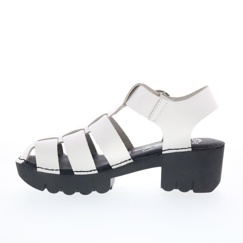 Fly London Emme EMME511FLY-009 Womens White Wedges Sandals Shoes