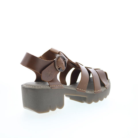 Fly London Emme EMME511FLY-011 Womens Brown Wedges Sandals Shoes