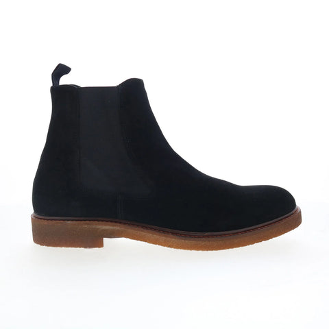 Greats Emmet Chelsea GEMMET0-CUQ Mens Black Suede Slip On Chelsea Boots
