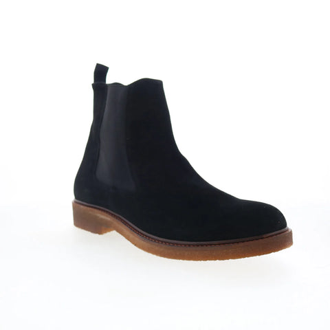 Greats Emmet Chelsea GEMMET0-CUQ Mens Black Suede Slip On Chelsea Boots