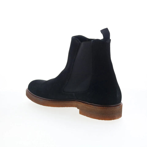 Greats Emmet Chelsea GEMMET0-CUQ Mens Black Suede Slip On Chelsea Boots