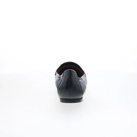 Trotters Emotion T2056-001 Womens Black Leather Slip On Loafer Flats Shoes