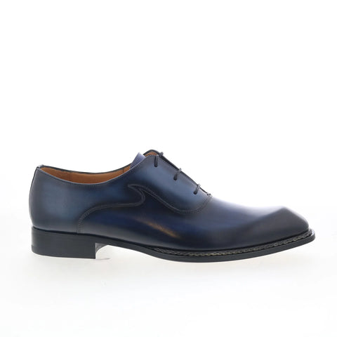 Mezlan Empire 21038 Mens Blue Leather Lace Up Oxfords & Lace Ups Casual Shoes