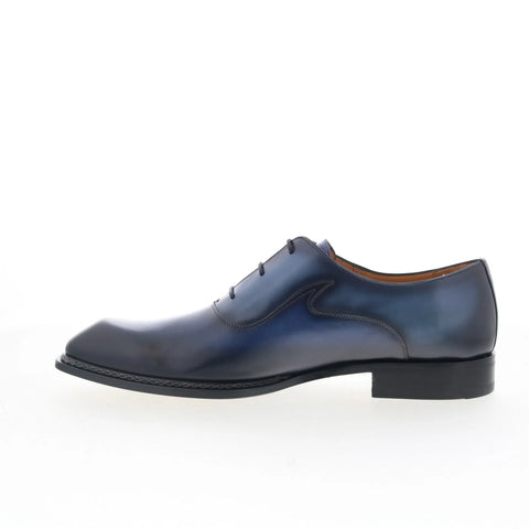 Mezlan Empire 21038 Mens Blue Leather Lace Up Oxfords & Lace Ups Casual Shoes