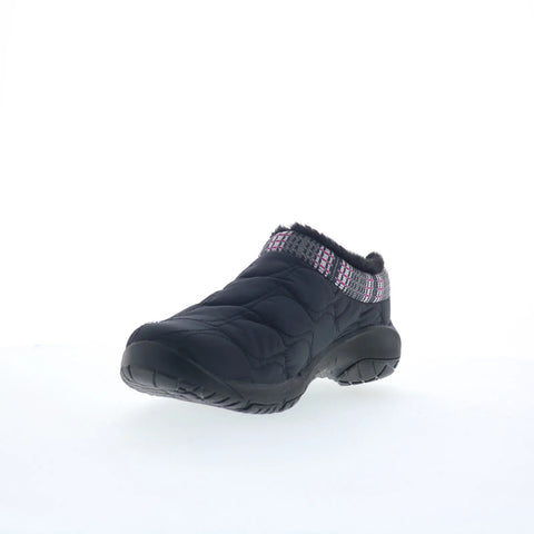 Merrell Encore Ice 4 Puff J004864W Womens Black Wide Clog Flats Shoes