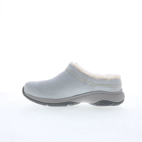 Merrell Encore Ice 5 Shine J006350 Womens Silver Leather Clog Flats Shoes