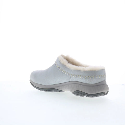 Merrell Encore Ice 5 Shine J006350 Womens Silver Leather Clog Flats Shoes