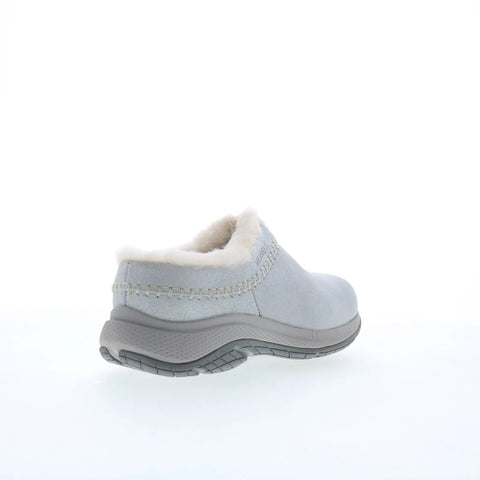 Merrell Encore Ice 5 Shine J006350 Womens Silver Leather Clog Flats Shoes
