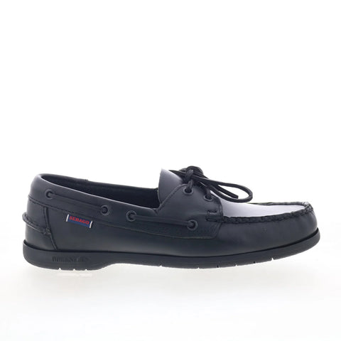 Sebago Endeavor 7000GC0-924 Mens Black Wide Loafers & Slip Ons Boat Shoes