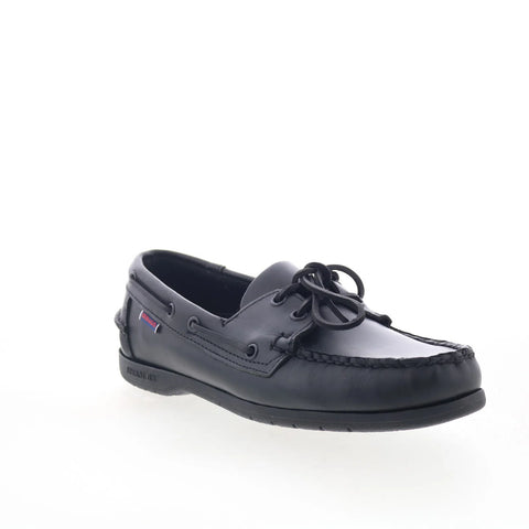 Sebago Endeavor 7000GC0-924 Mens Black Wide Loafers & Slip Ons Boat Shoes
