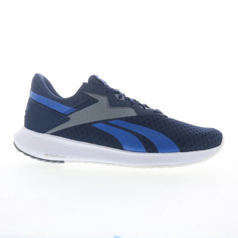 Reebok Energen Plus 2 Mens Blue Mesh Lace Up Athletic Running Shoes