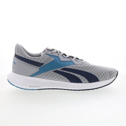 Reebok Energen Plus 2 Mens Gray Mesh Lace Up Athletic Running Shoes