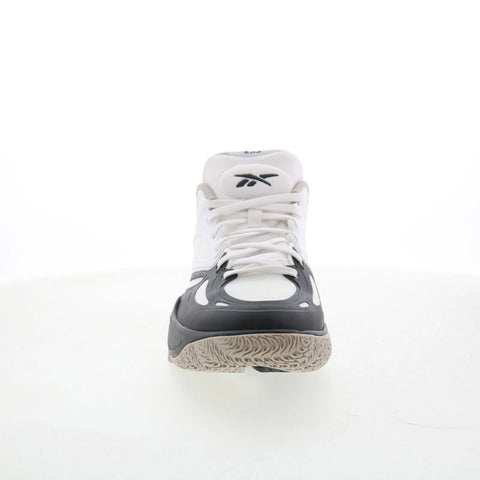 Reebok Engine A Mens White Synthetic Lace Up Athletic Basketball Shoes