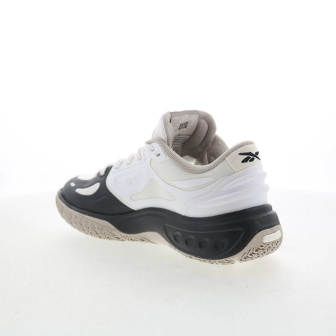 Reebok Engine A Mens White Synthetic Lace Up Athletic Basketball Shoes